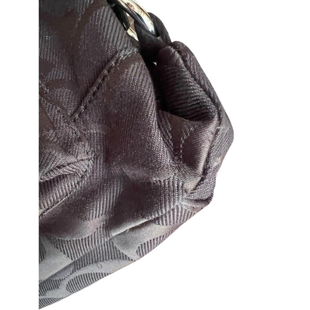 Coach Black Signature Ashley Shoulder Bag Crossbody w/Patent Leather Trim - Picture 9 of 16